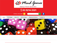 Tablet Screenshot of mindgames.net.au