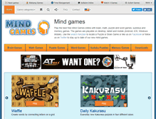 Tablet Screenshot of mindgames.com